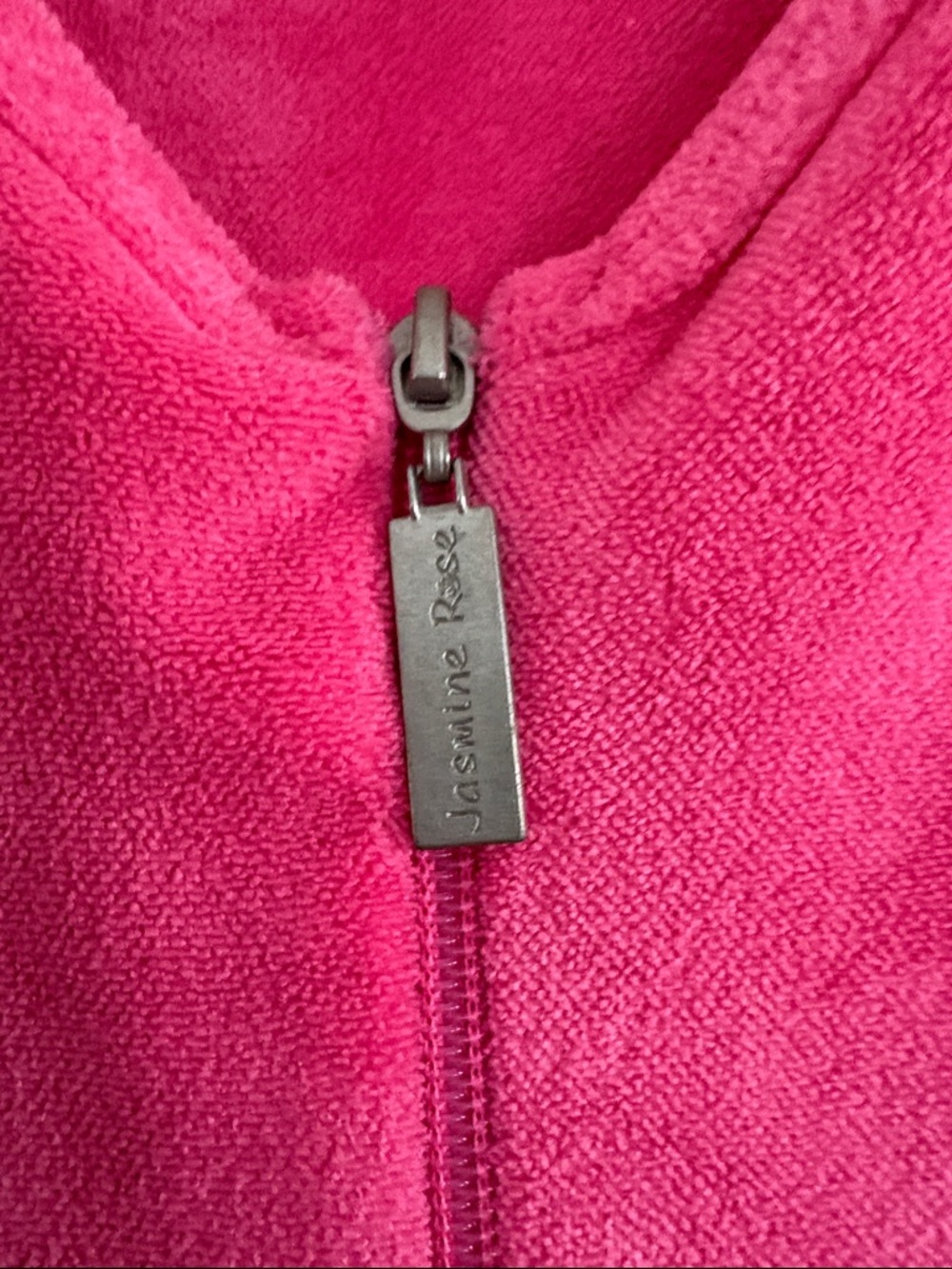 Jasmine Rose Terrycloth CoverUp Size S/P Hot Pink Flamingo - Picture 5 of 10